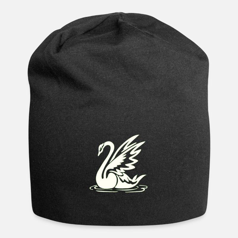 Élément de tatouage vectoriel tatouage cygne d’art corporel - Bonnet en jersey - noir