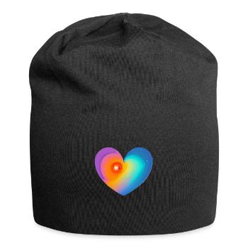 Mother's Day Love Wedding Engagement Valentine's Day - Jersey Beanie - black - Front