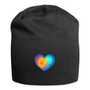 Mother's Day Valentine's Day Wedding Engagement Love - Jersey Beanie - black - Front