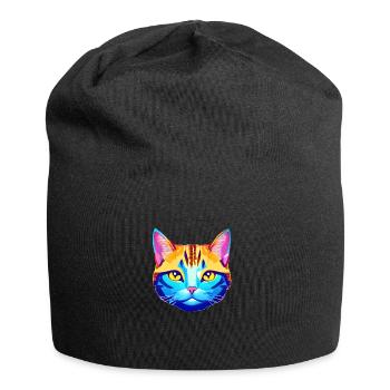 Cat Pet Cat Owner Kitten Domestic Cat - Jersey Beanie - black - Front