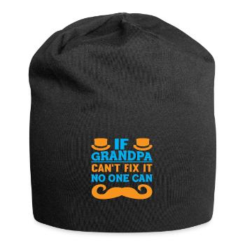 Si grand-père ne peut pas le réparer, personne ne peut le faire - Bonnet en jersey - noir - Devant