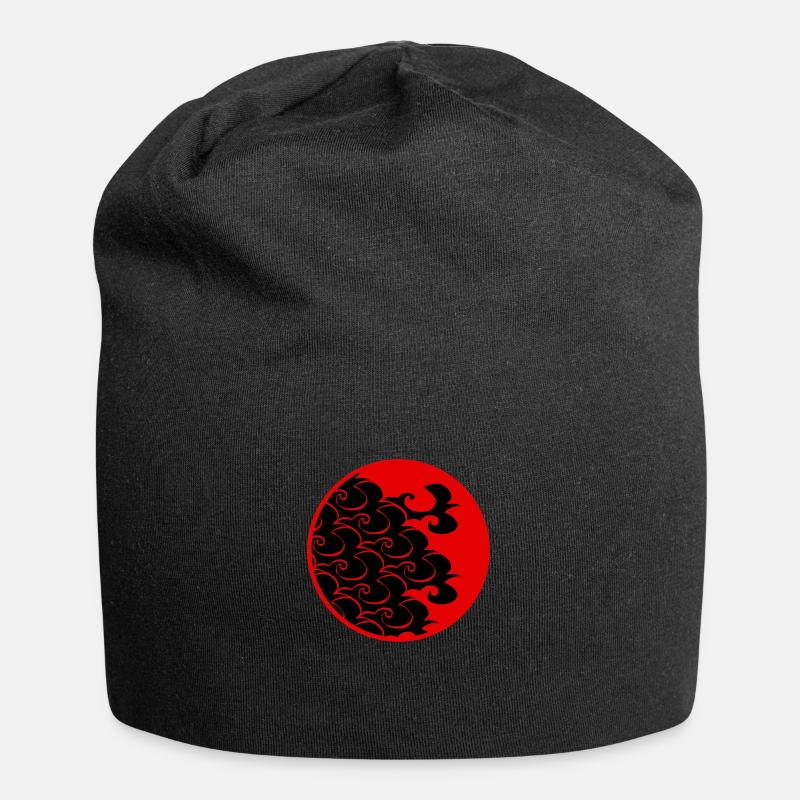 Vogelflug 5 - Jersey-Beanie - Schwarz