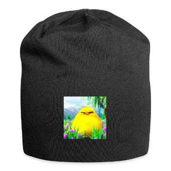 grumpie chick das Originale - Jersey-Beanie - Schwarz - Vorne