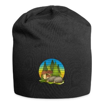 Igel - Jersey-Beanie - Schwarz - Vorne