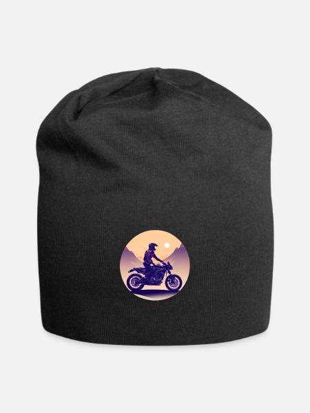 Motorrad Motorradfan Motorcross Motorradfahrer - Jersey-Beanie - Schwarz