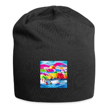 Spielzeug am Meer - Jersey-Beanie - Schwarz - Vorne