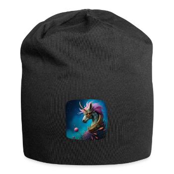 Mystical fantasy unicorn hybrid unicorn eagle - Jersey Beanie - black - Front