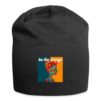 Soyez le changement - Bonnet en jersey - noir - Devant