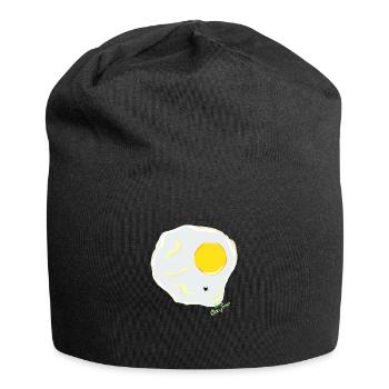 ŒUF FRIT contre mouche - Bonnet en jersey - noir - Devant