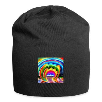 Regenbogen für Künstler - Jersey-Beanie - Schwarz - Vorne
