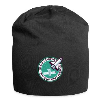 "Vintage Space Academy International" - Jersey-Beanie - Schwarz - Vorne