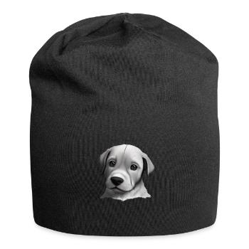 Labrador Retriever puppy Labrador owner - Jersey Beanie - black - Front