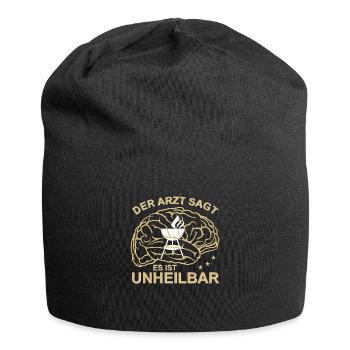 Grillen unheilbar - Jersey-Beanie - Schwarz - Vorne