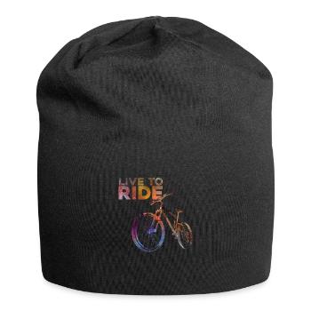 Vivre pour rouler - Bonnet en jersey - noir - Devant