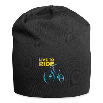 Vivre pour rouler - Bonnet en jersey - noir - Devant