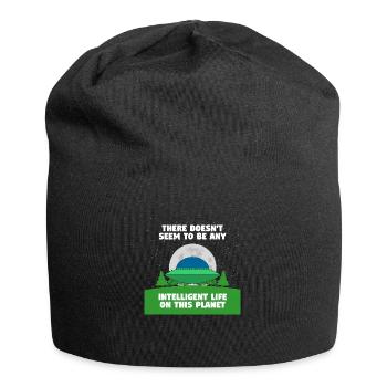No intelligent life here - Jersey Beanie - black - Front