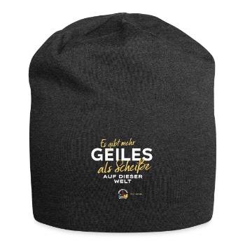 Mehr Geiles als Scheiße - Ostseeweg - Jersey-Beanie - Anthrazit - Vorne