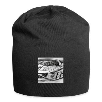 Voiture de course - Bonnet en jersey - noir - Devant