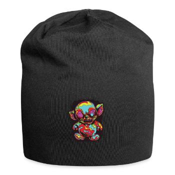 Horreur effrayante Ours effrayant Halloween Ours effrayant - Bonnet en jersey - noir - Devant