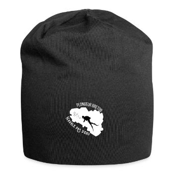 Plongeur breton n’avale pas d’eau - Bonnet en jersey - noir - Devant