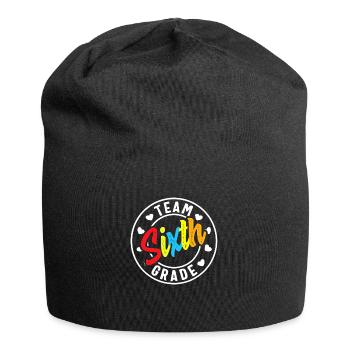 Team Sixth Grade Back To School Boys Girls Teacher - Jersey-Beanie - Schwarz - Vorne