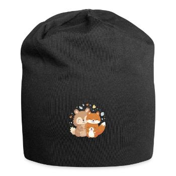 Tierliebe - Jersey-Beanie - Schwarz - Vorne