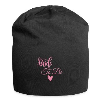 Braut zu sein - Jersey-Beanie - Schwarz - Vorne