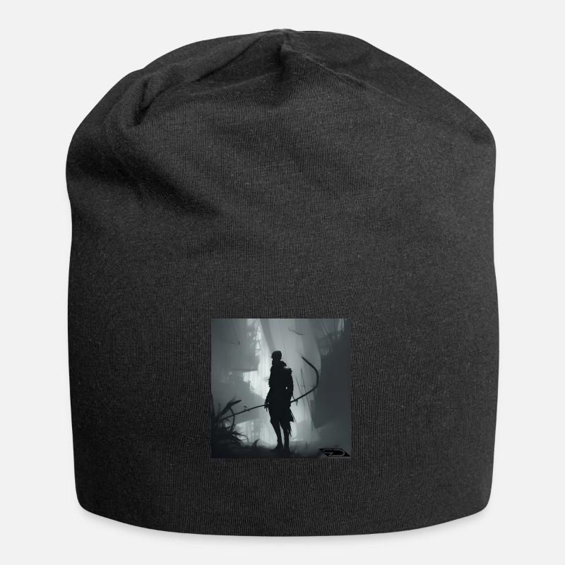 Schattenseite der modernen Welt 1 - Jersey-Beanie - Schwarz
