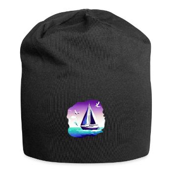 Segelschiff Segeln Segelboot Segelsport Segler - Jersey-Beanie - Schwarz - Vorne