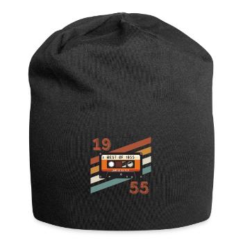 1955 Retro-Vintage-Jubiläum - Jersey-Beanie - Schwarz - Vorne