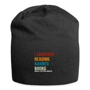 I Survived Reading Banned Books - Jersey-Beanie - Schwarz - Vorne
