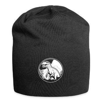 Dino Dinosaur Dinosaurs Paleontology - Jersey Beanie - black - Front