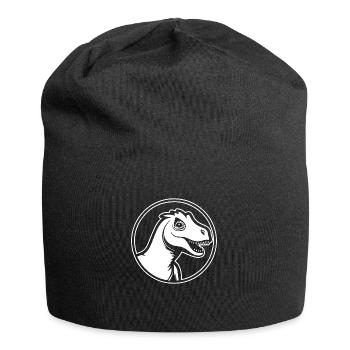 Dino Dinosaur Dinosaurs Paleontology - Jersey Beanie - black - Front