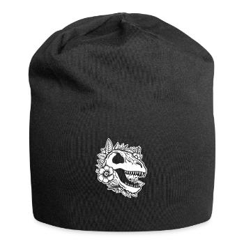 Dino Dinosaur Dinosaurs Paleontology - Jersey Beanie - black - Front
