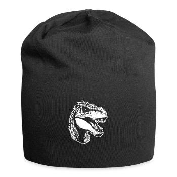 Dino Dinosaur Dinosaurs Paleontology - Jersey Beanie - black - Front
