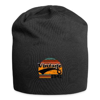 Jahrgang 1941 - Jersey-Beanie - Schwarz - Vorne