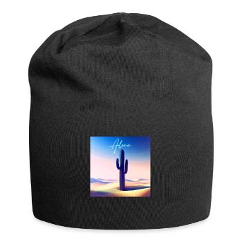 Alone cactus - Jersey Beanie - black - Front