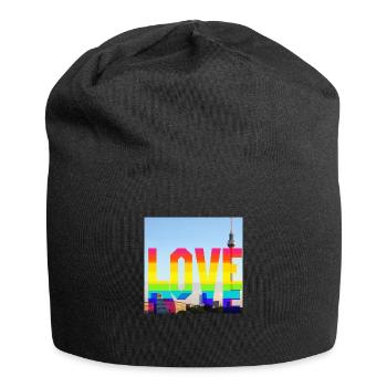 Ich LIEBE Berlin - Jersey-Beanie - Schwarz - Vorne