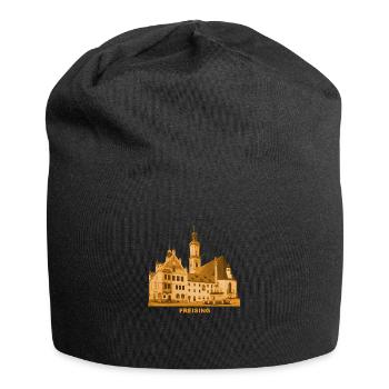 Freising, Hôtel de ville, Isar, Munich, Bavière - Bonnet en jersey - noir - Devant