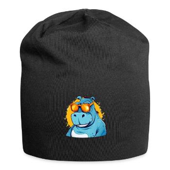 Bob the hippopotamus - Jersey Beanie - black - Front