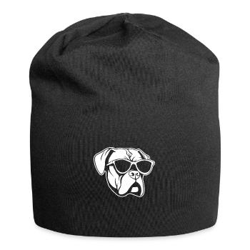 Boxer Dog Dog Breeds - Jersey Beanie - black - Front