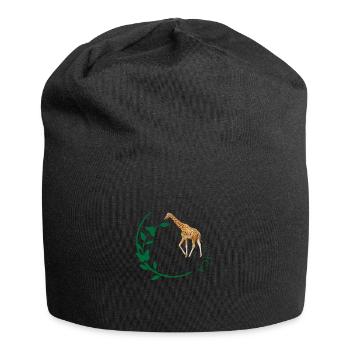 Giraffe - Jersey-Beanie - Schwarz - Vorne