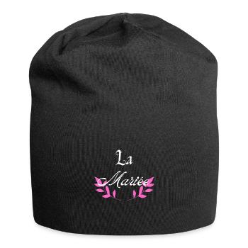 La mariée - Bonnet en jersey - noir - Devant