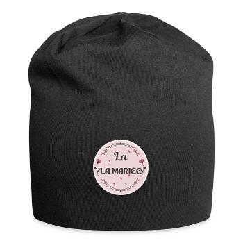 La mariée - Bonnet en jersey - noir - Devant