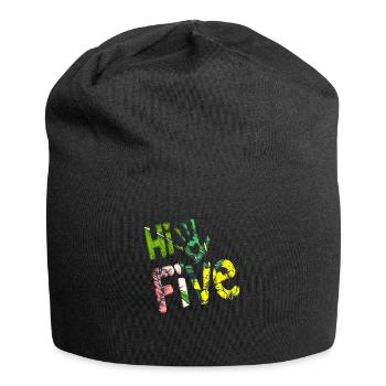 High Five Style Cool Hand Joke disant Hit Trend - Bonnet en jersey - noir - Devant