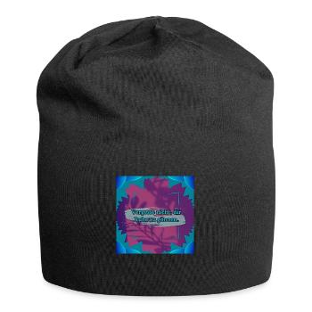 Ruhe Zitat - Jersey-Beanie - Schwarz - Vorne