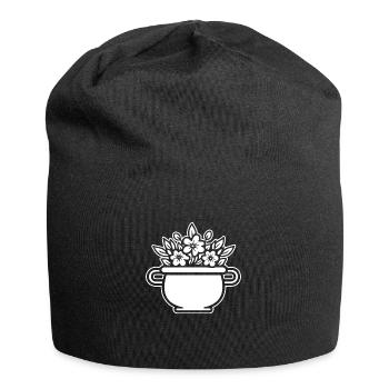 Kessel Magisch Hexe Halloween - Jersey-Beanie - Schwarz - Vorne
