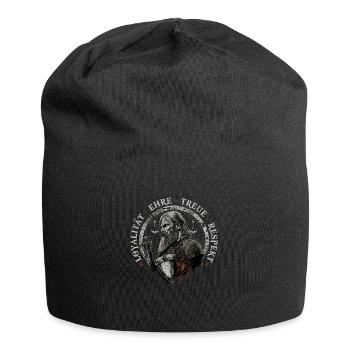 Wikinger Grundsätze, Vintage Norse Viking - Jersey-Beanie - Schwarz - Vorne
