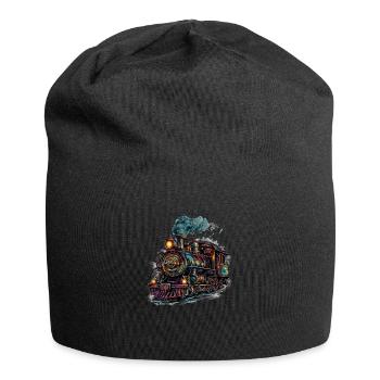 Passion for a steam locomotive - Jersey Beanie - black - Front
