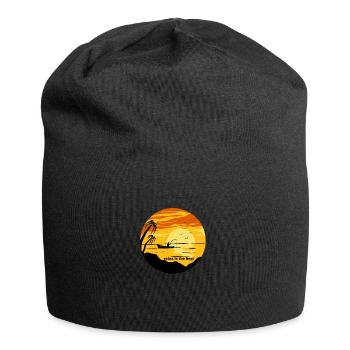 Beste Entspannung - Jersey-Beanie - Schwarz - Vorne